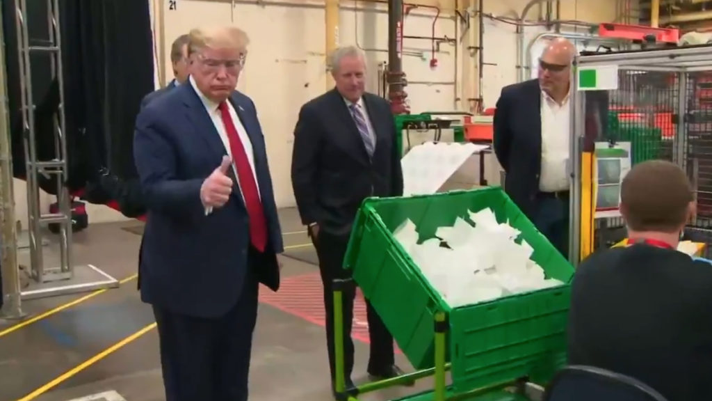 Donald Trump Touring Factory