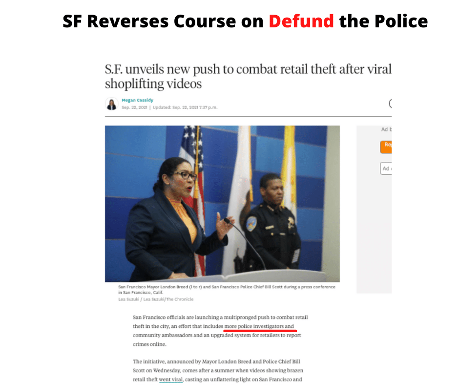 SF Reverses Course on Defund the Police